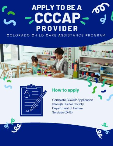 Apply to be a CCCAP (Colorado Child Care Assistance Program) provider