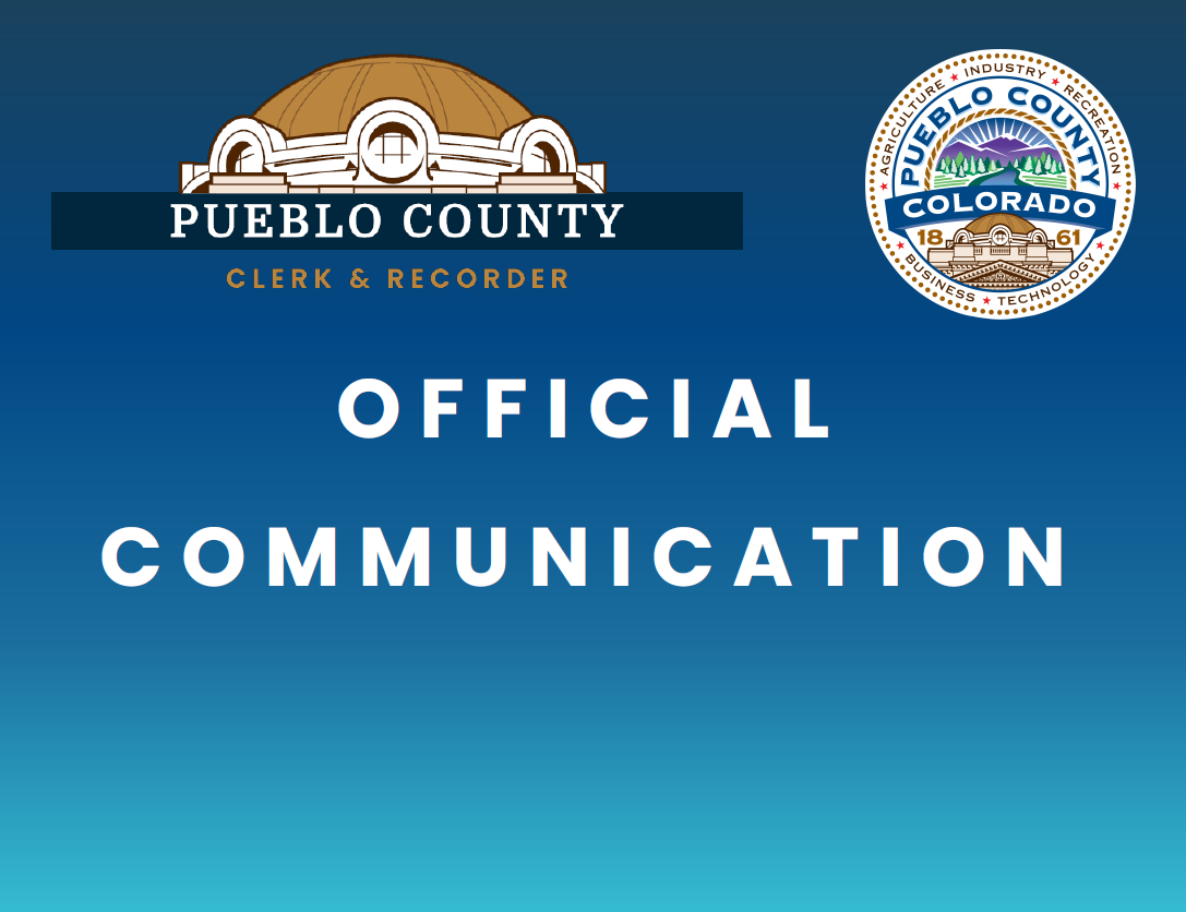 Official Communication Office of the Clerk and Recorder