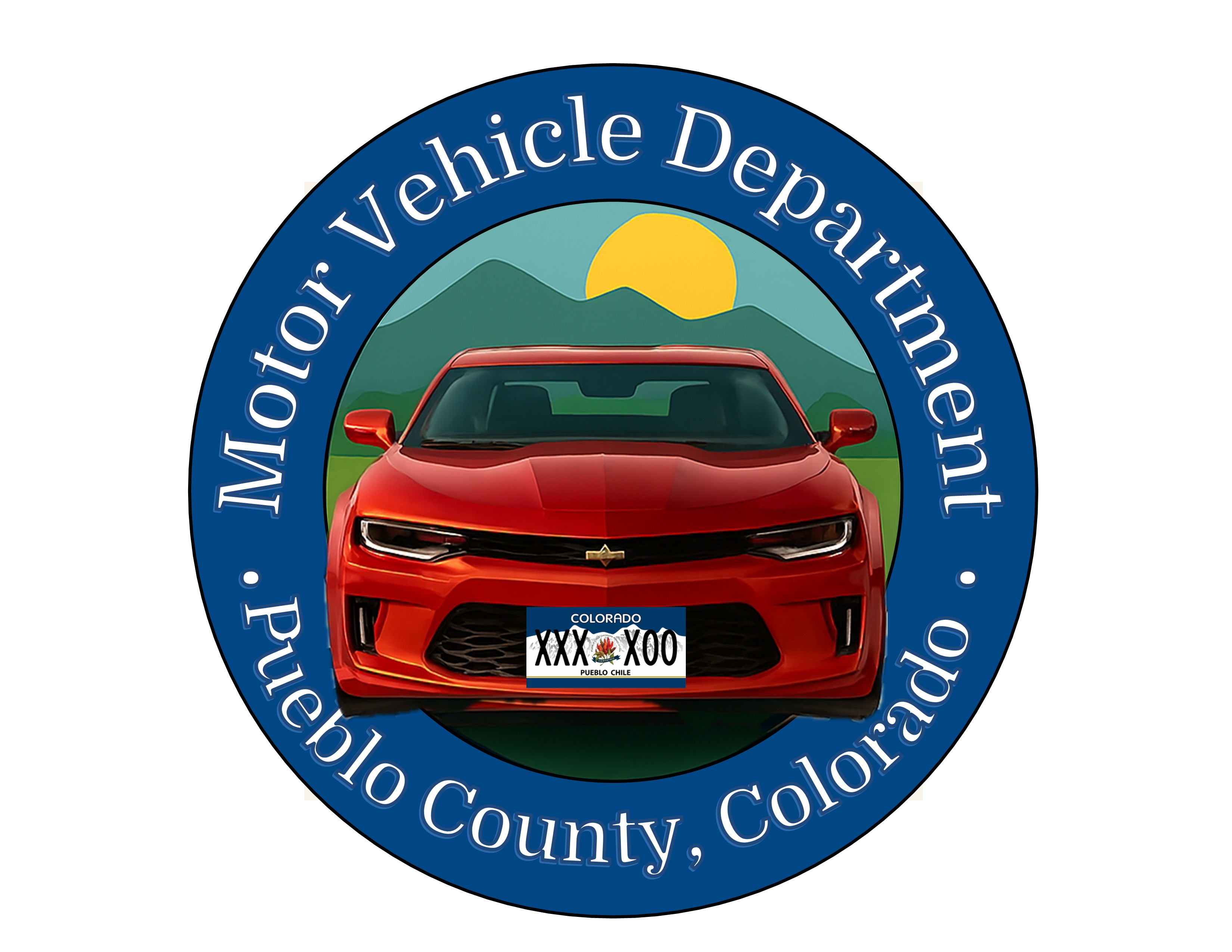 Motor Vehicle Department Pueblo County Colorado Seal