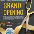 Recreation Center Grand Opening and Ribbon Cutting Ceremony flyer