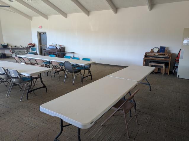 The front room of the Kalman community center